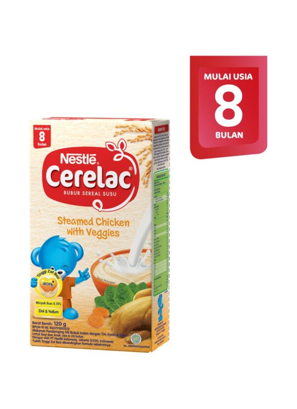 OL8 - Nestle Bubur Bayi Cerelac Probiotik Tim Ayam & Sayur 120G