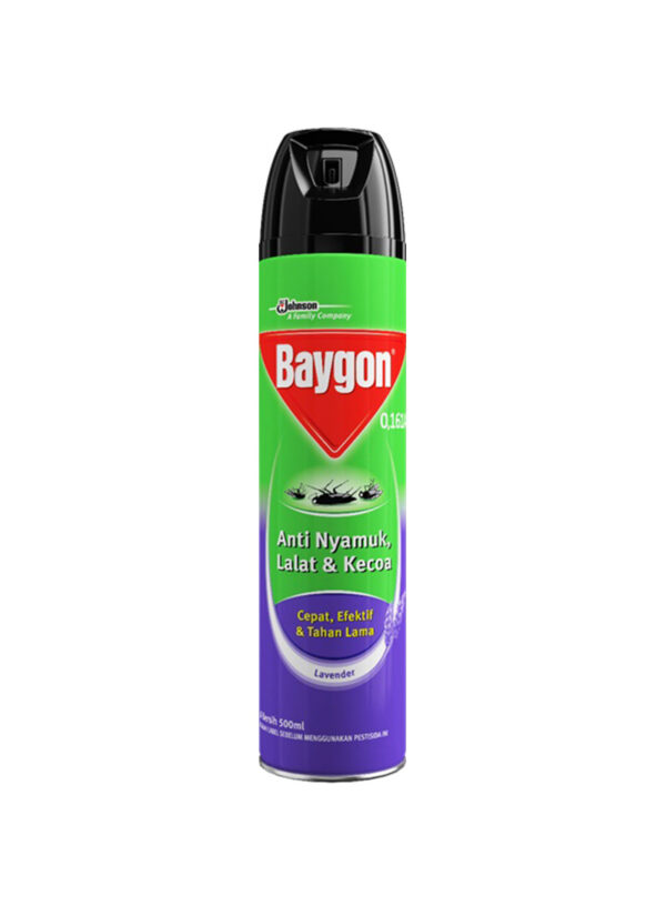 OL8 - Baygon Insectisida Spray Anti Kecoa Lavender 500Ml