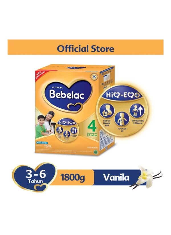 OL8 - Bebelac 4 Susu Pertumbuhan HIQ-EQ Vanila 1800g
