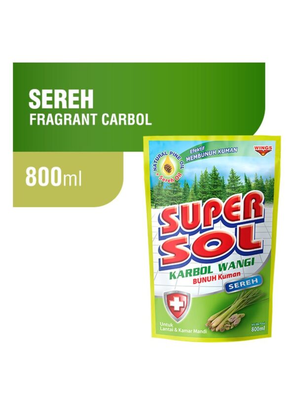Wing's Supersol Karbol Wangi Sereh 800Ml